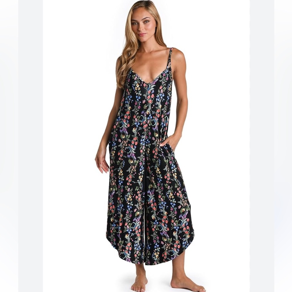NWT! SUNSHINE 79 Women’s LARGE Wildflower Vines Jumpsuit Cover Up Floral CP25